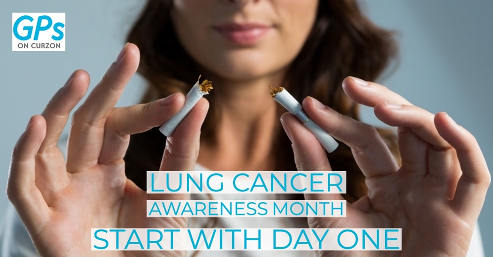 Start your day one of quitting to smoke with help of GP, Lung Cancer Awareness Month